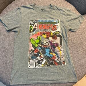 Marvel Avengers Vintage Comic Gray T-Shirt